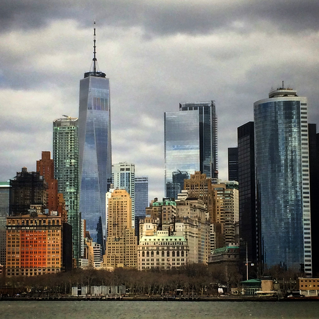 Lower Manhattan from the ferry, 2018