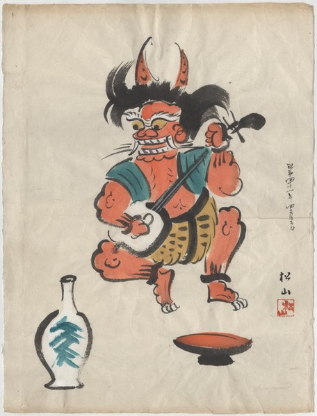 Demon Playing a Samisen