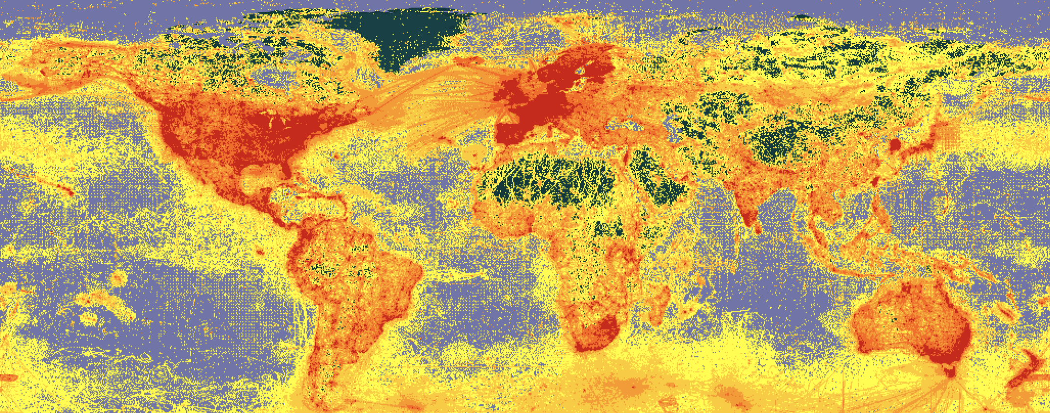 organism occurrence map